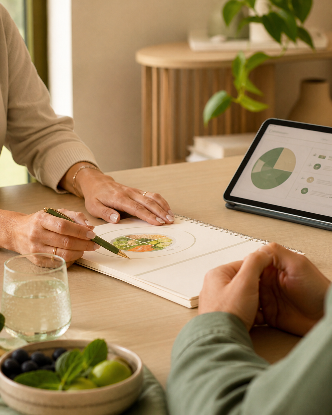 Consulta nutricional personalizada com planejamento alimentar